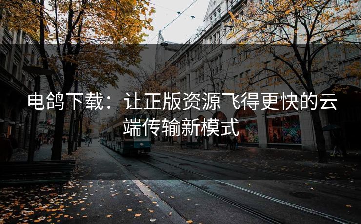 电鸽下载：让正版资源飞得更快的云端传输新模式